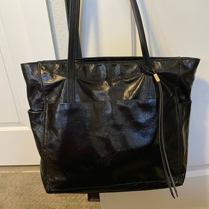 HOBO Hero black leather tote